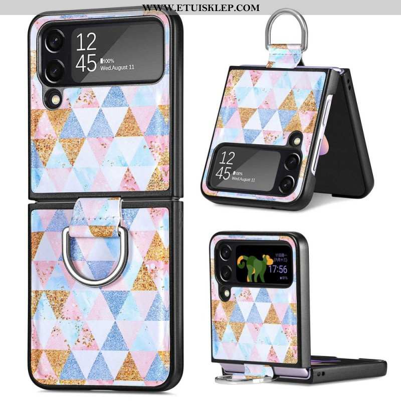 Etui do Samsung Galaxy Z Flip 4 Etui Folio Fantazja Z Pierścionkiem Caseneo